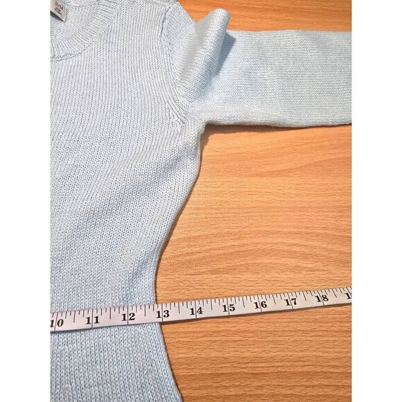 Abercrombie Kids Sweater Dress 13/14 Metallic Blue long Sleeve Pullover Casual - Picture 7 of 15